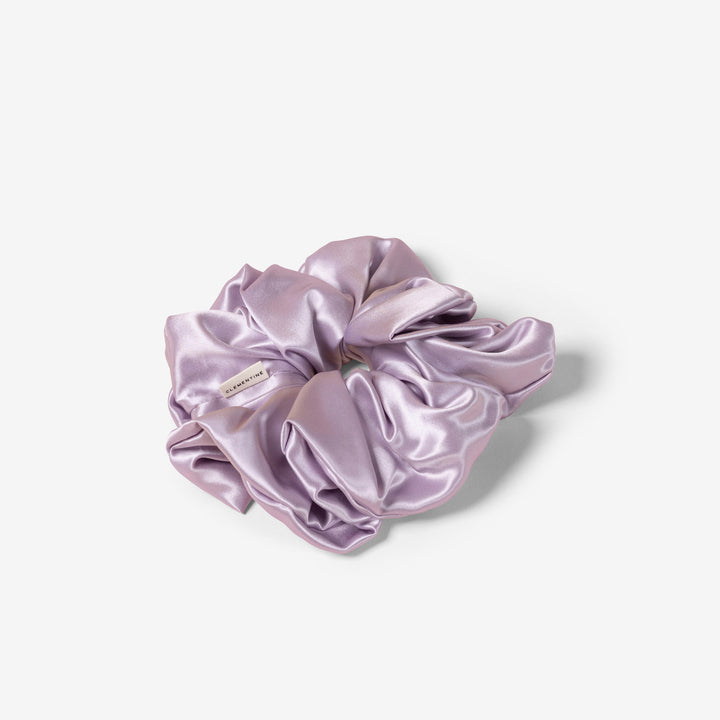 lilac silk scrunchie detail