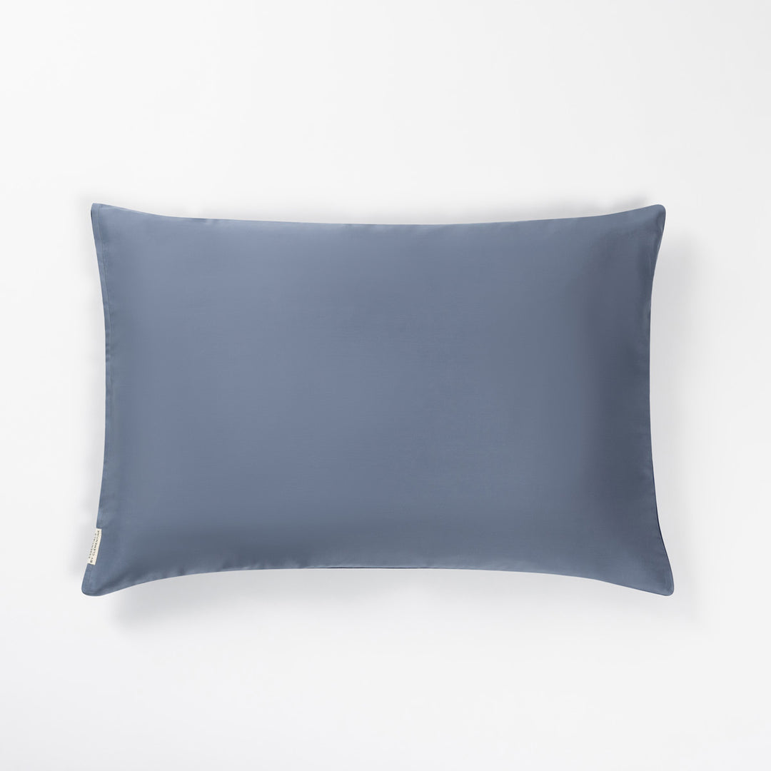 Rectangular pillow with blue-lagoon pillowcase on white background#color_blue-lagoon