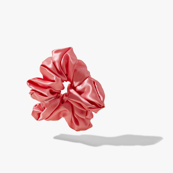 organic silk scrunchie blush