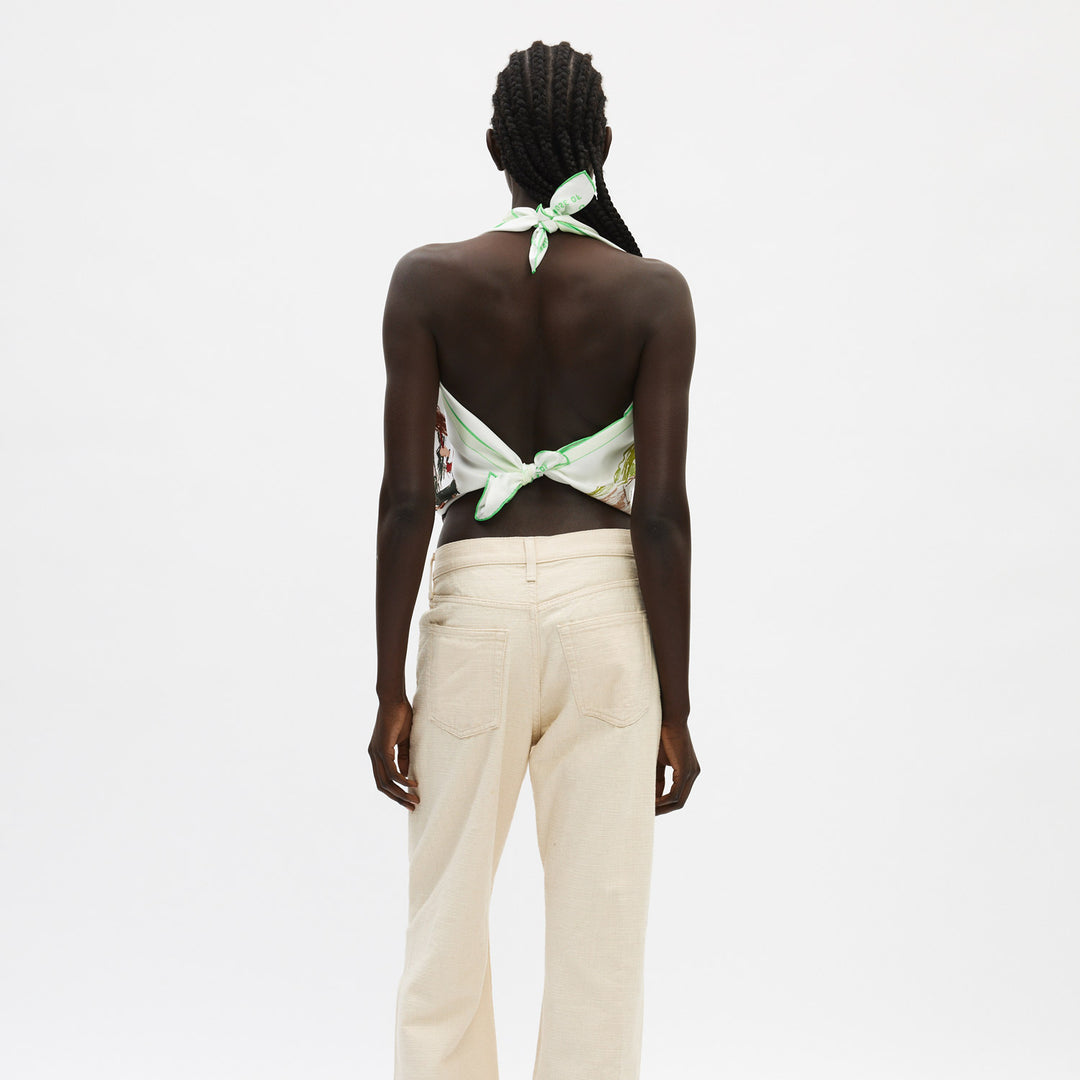 Clementine in NY Silk Twill Scarf 90