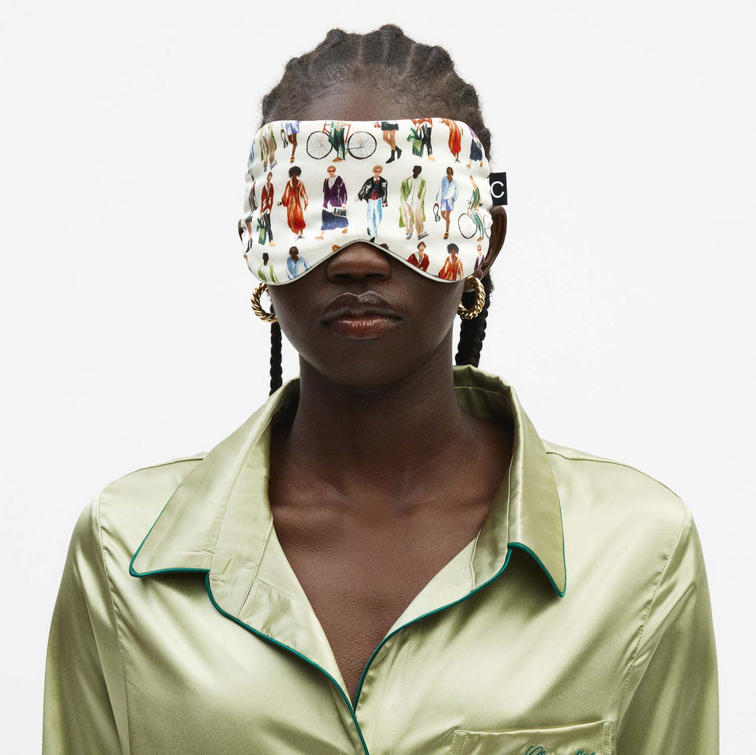 Clementine in NY Silk Sleep Mask
