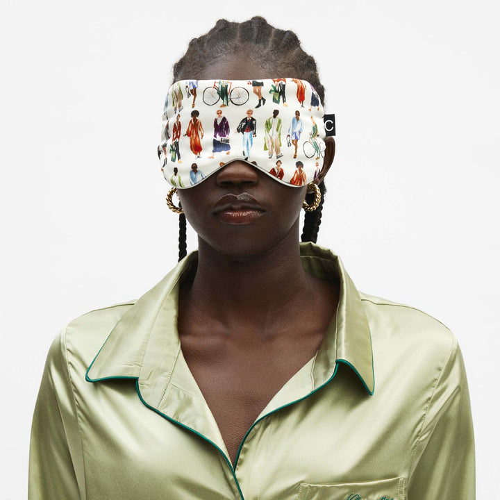 Clementine in NY Silk Sleep Mask