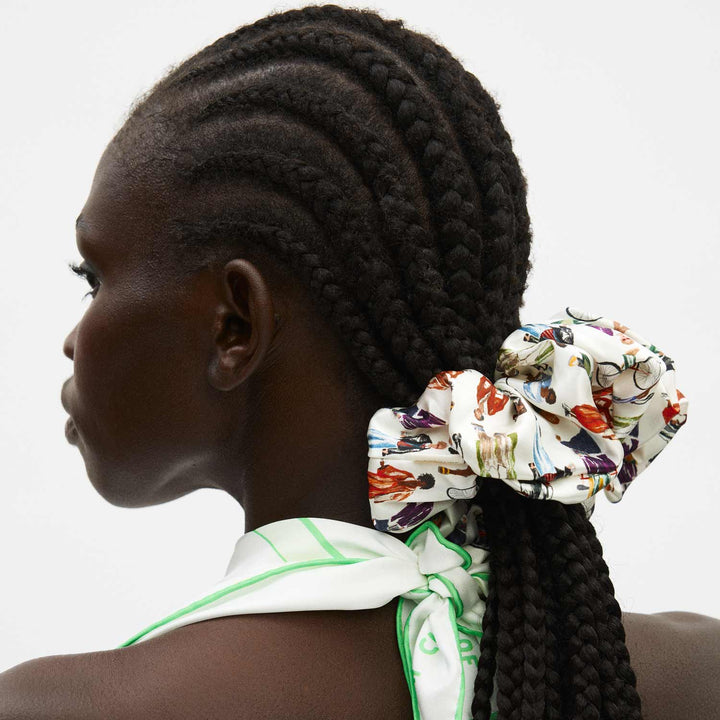 Clementine in NY Silk Scrunchie XL