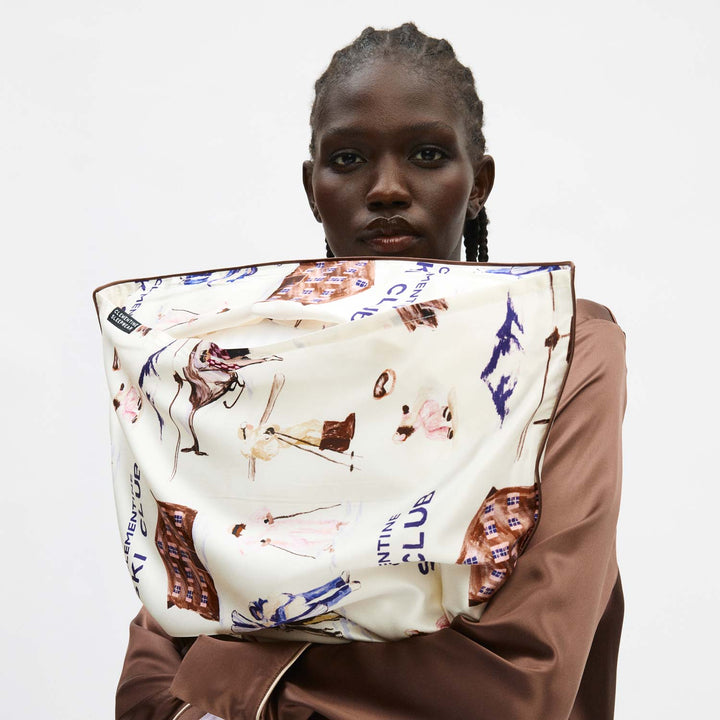 Ski Club Silk Pillowcase