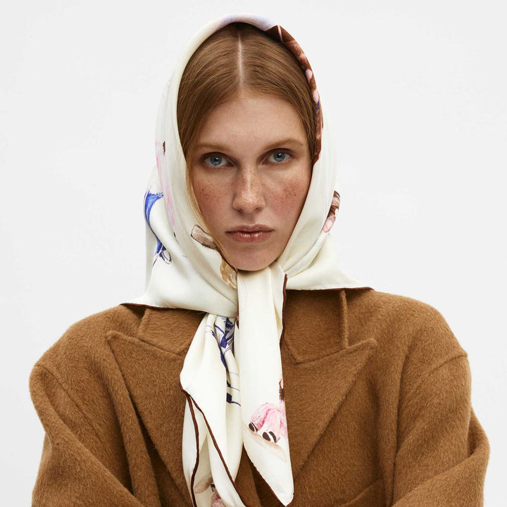 Ski Club Silk Scarf 90