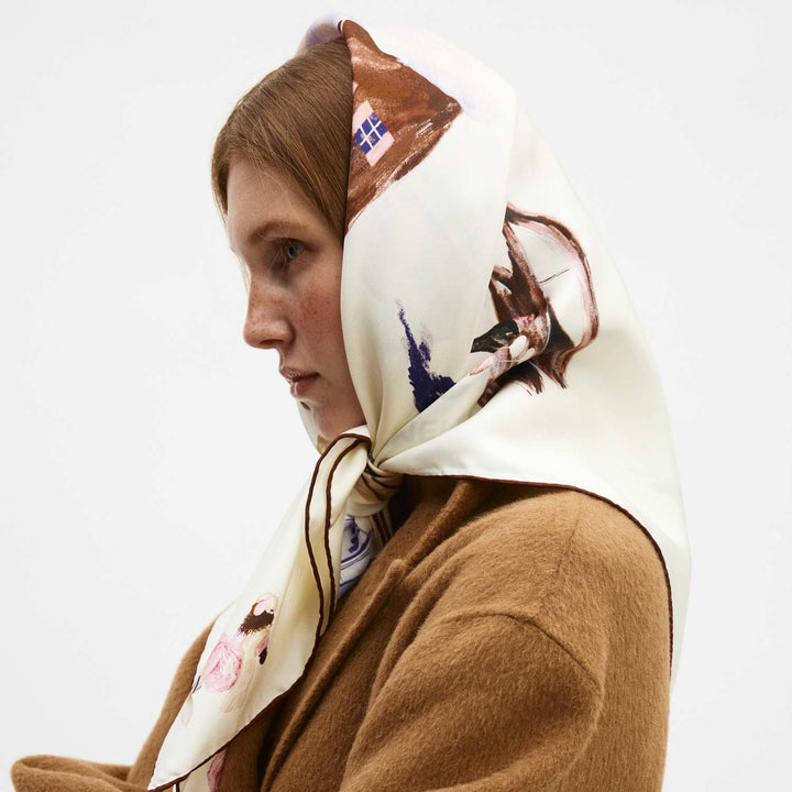 Ski Club Silk Scarf 90