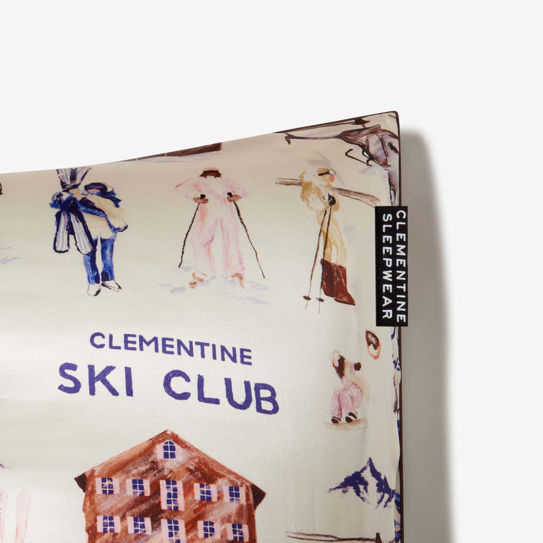 Ski Club Silk Pillowcase