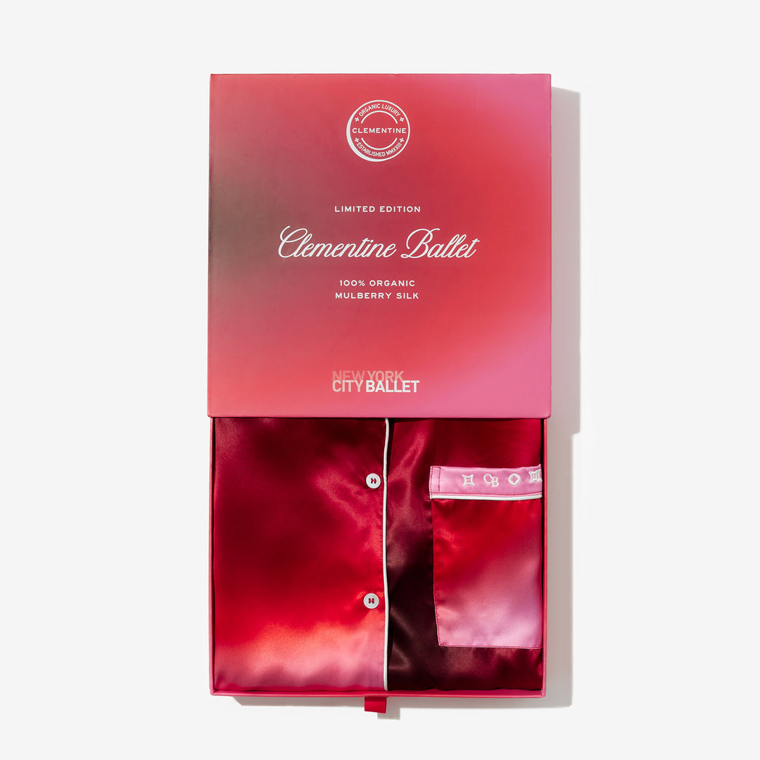 Ombre Organic Silk Short Pajama Set