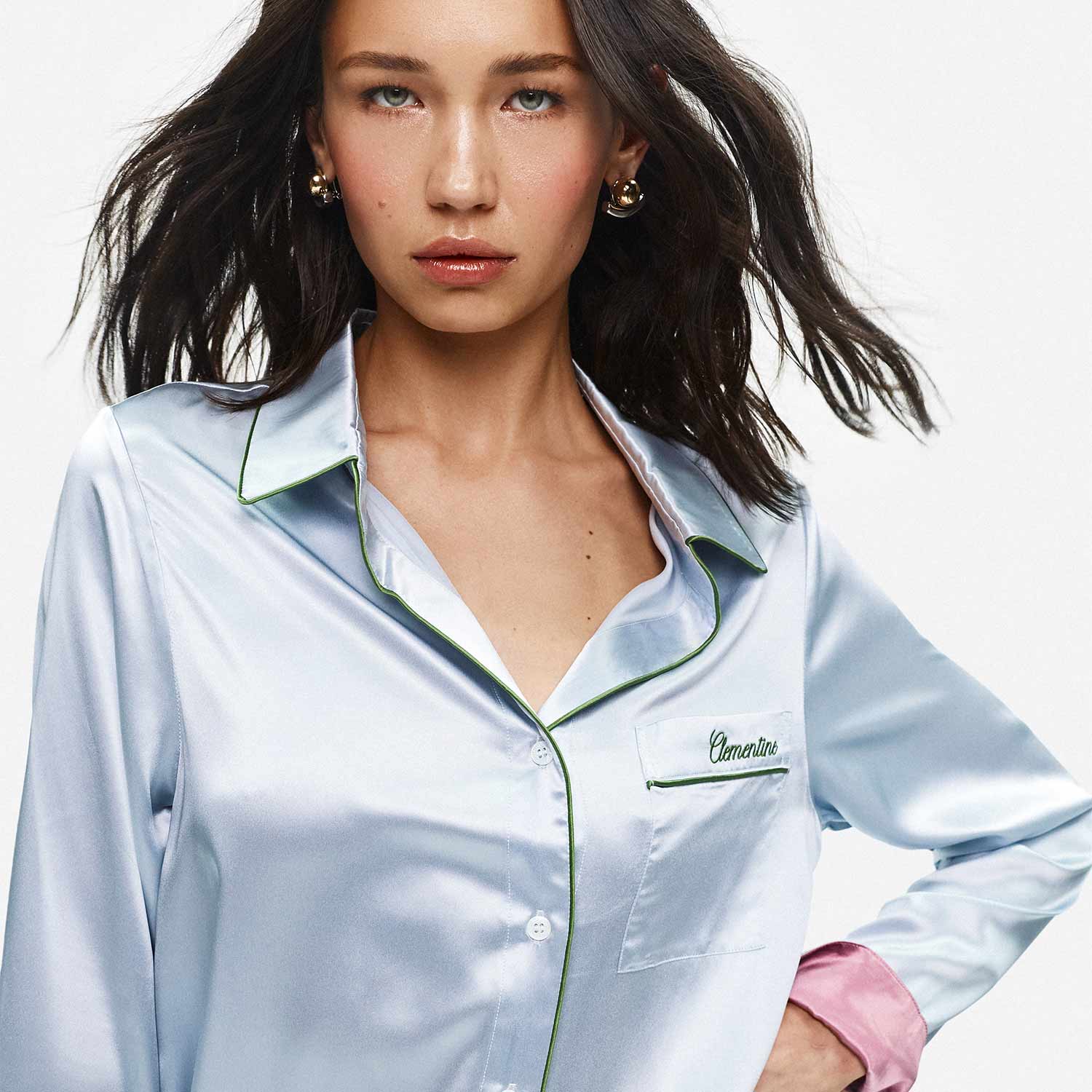 Organic Silk Long Pajama Shirt – Clementine Sleepwear