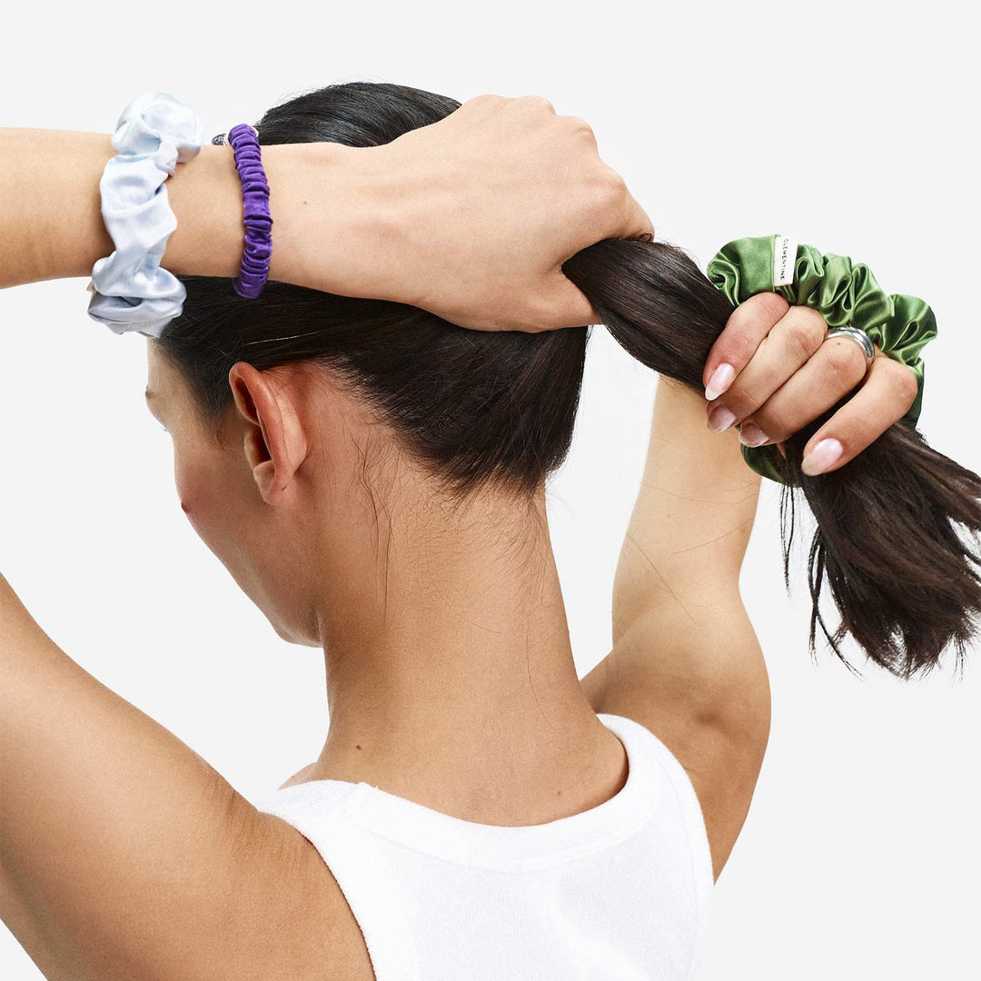 Organic Silk Scrunchie Pack
