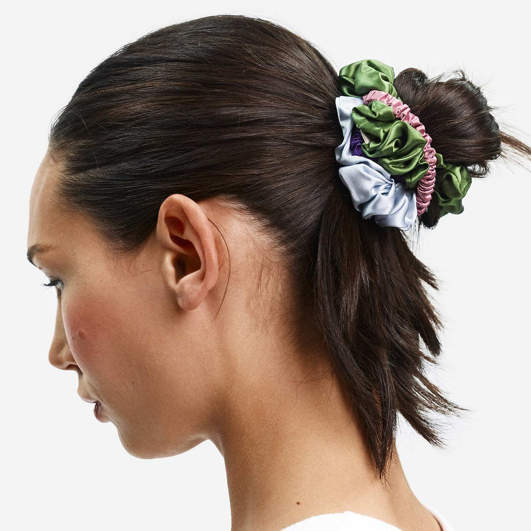 Organic Silk Scrunchie Pack