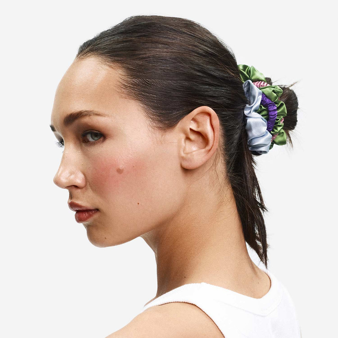 Organic Silk Scrunchie Pack