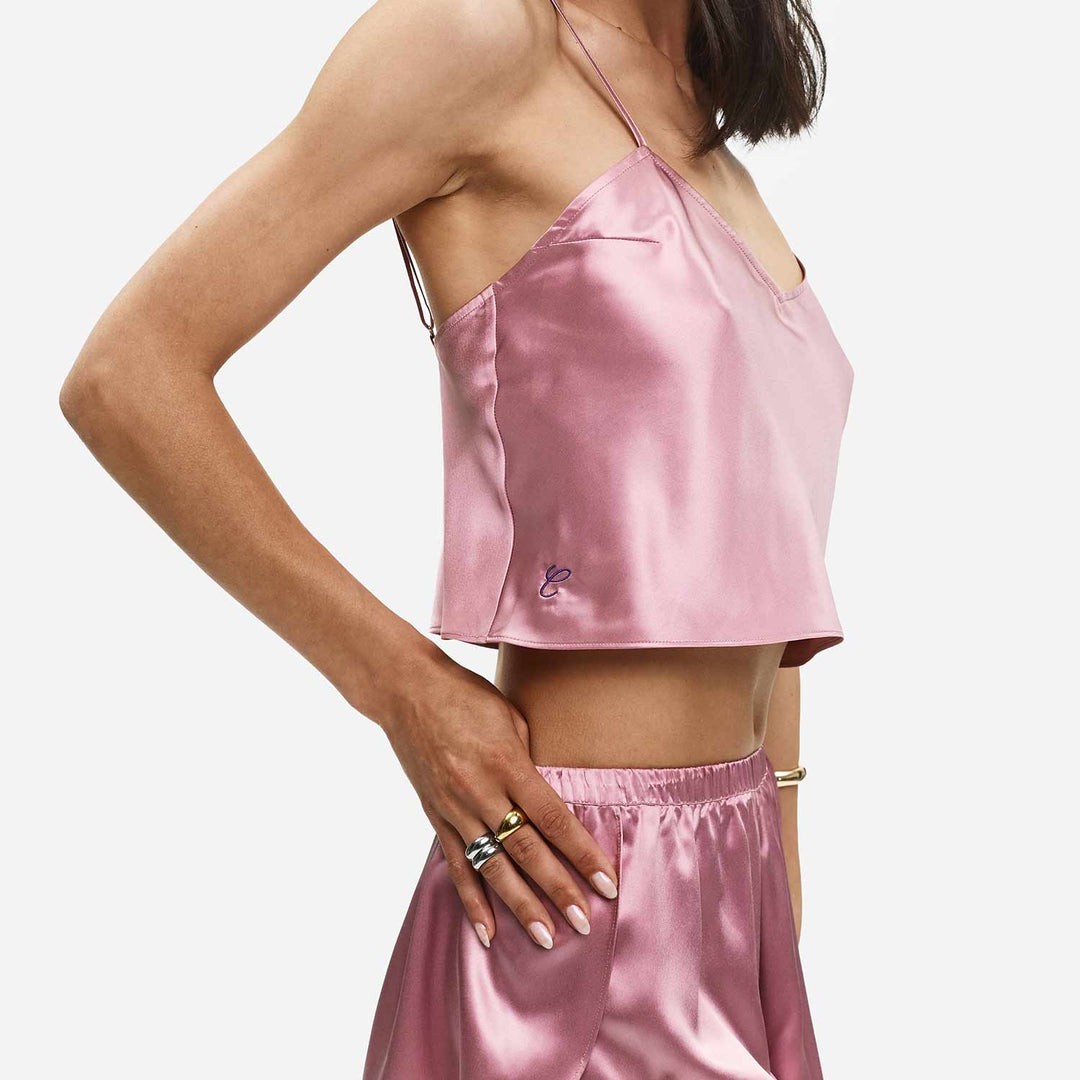 Organic Silk Cami Set