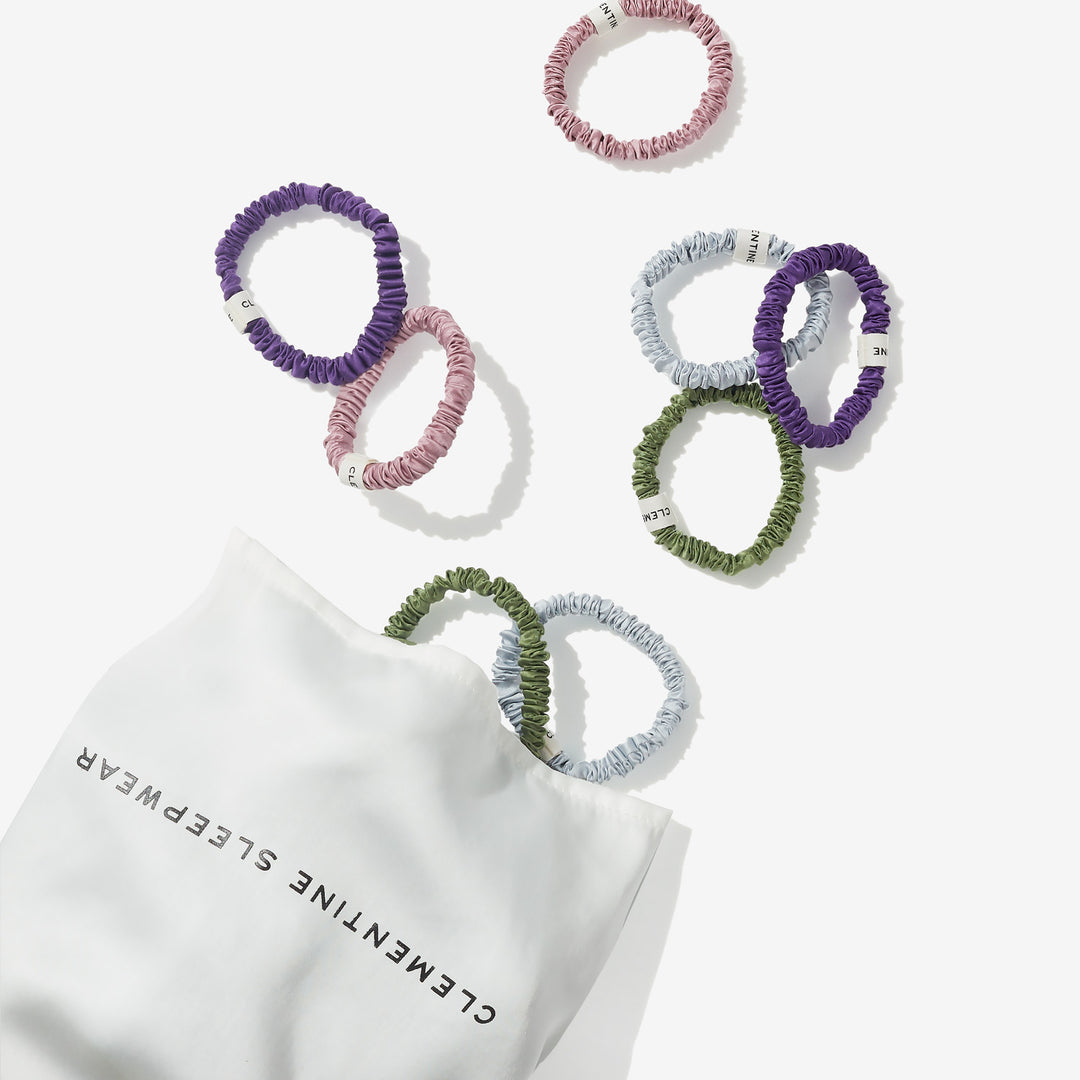 Organic Silk Scrunchie Pack