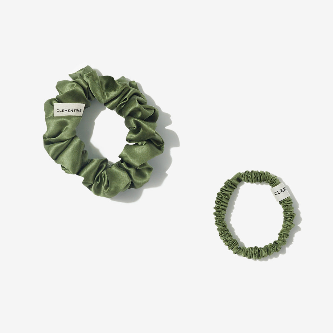 Organic Silk Scrunchie Pack