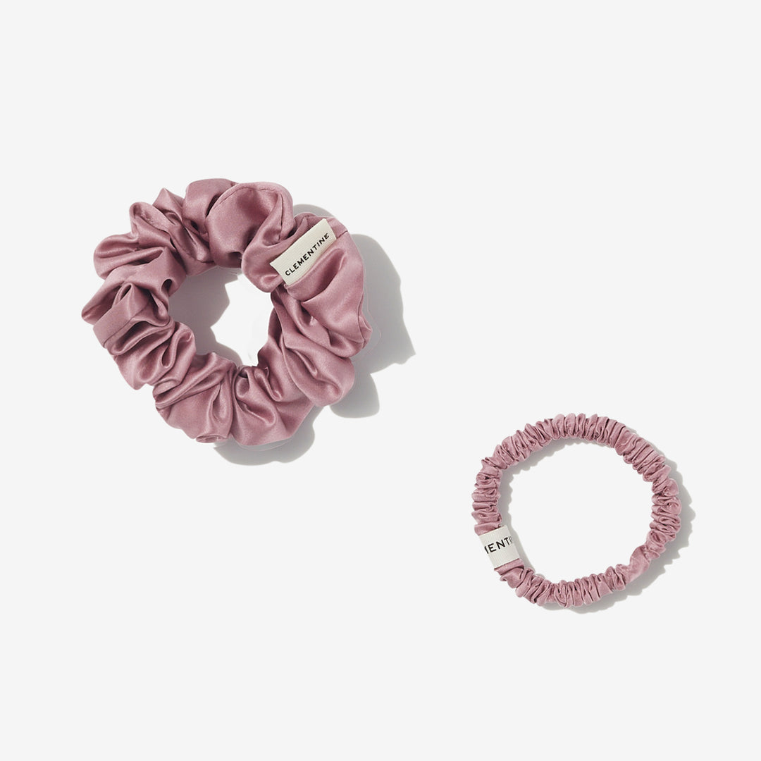 Organic Silk Scrunchie Pack