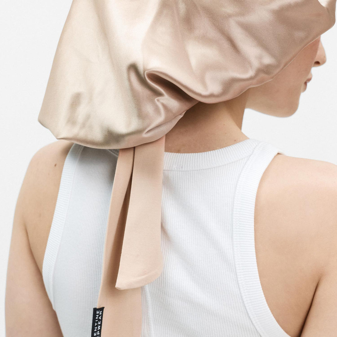 XL Hair Bonnet Organic Silk