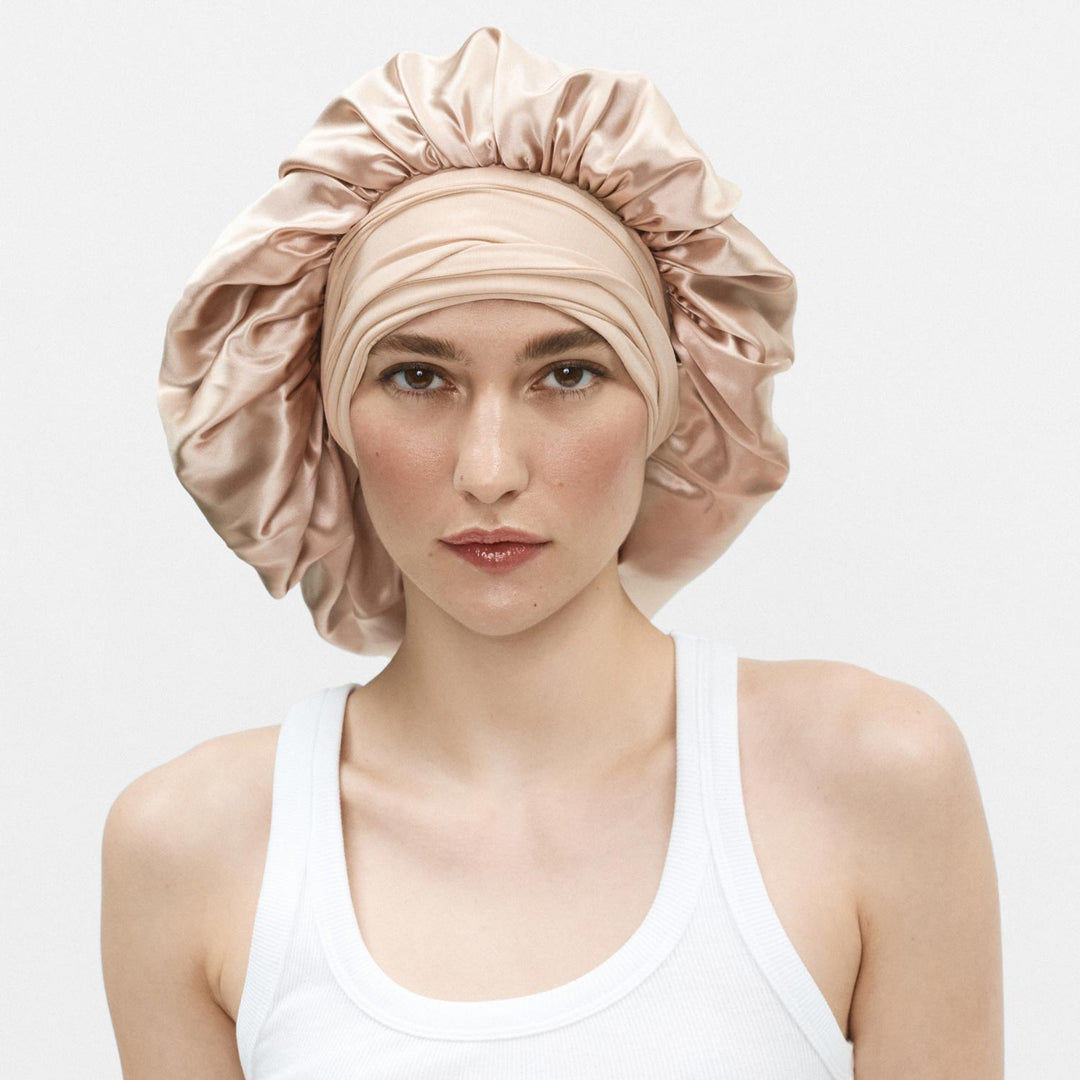 XL Hair Bonnet Organic Silk
