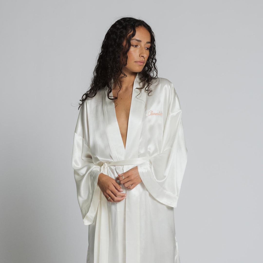 white satin dressing gown Amazon.com: BATHGOWN Long Wedding Robe with Train Satin Silk Bathrobe Bridal Boudoir Nightgown Luxury White Dressing Gown : Clothing, Shoes & Jewelry