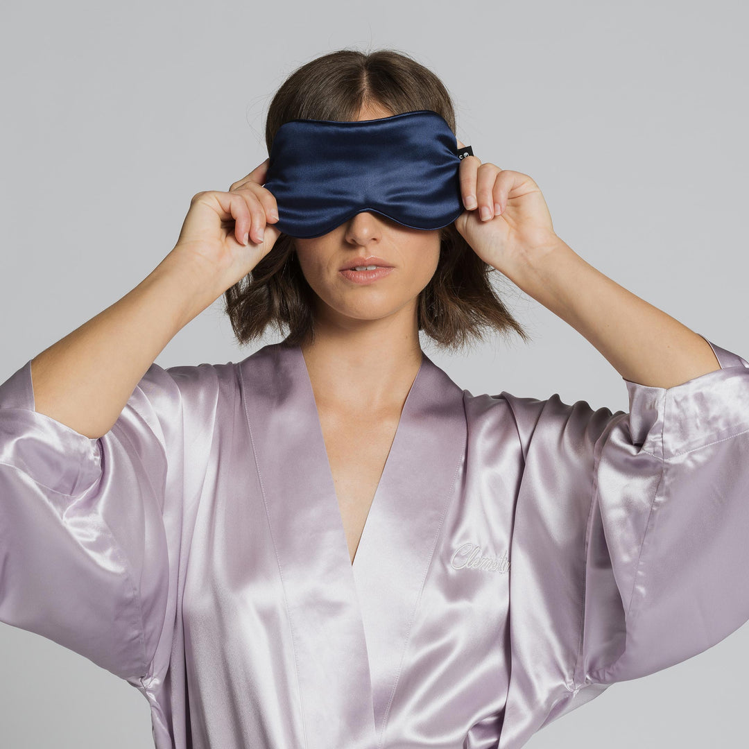 Organic Silver Ion Silk Sleep Mask – Clementine Sleepwear