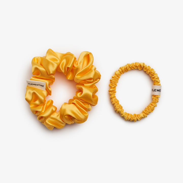 lemon yellow scrunchie various sizes