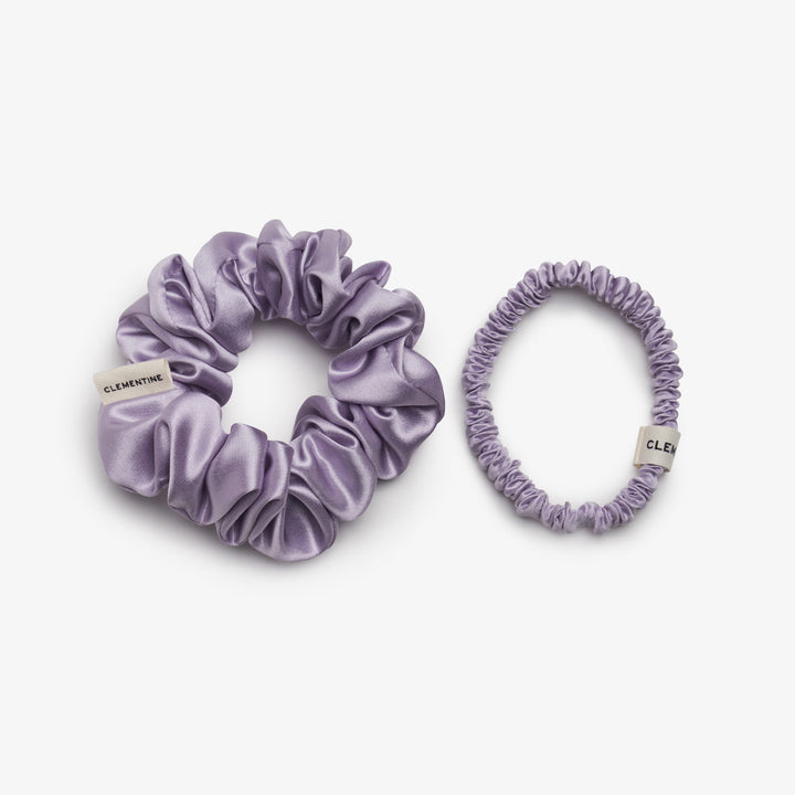 lilac scrunchie various sizes