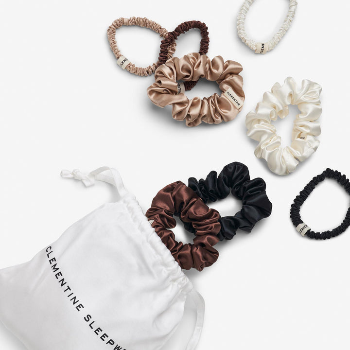 bag with scrunchies