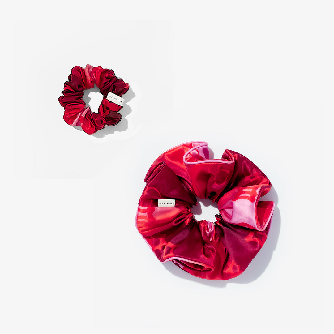 Ombre Organic Silk Scrunchie Set