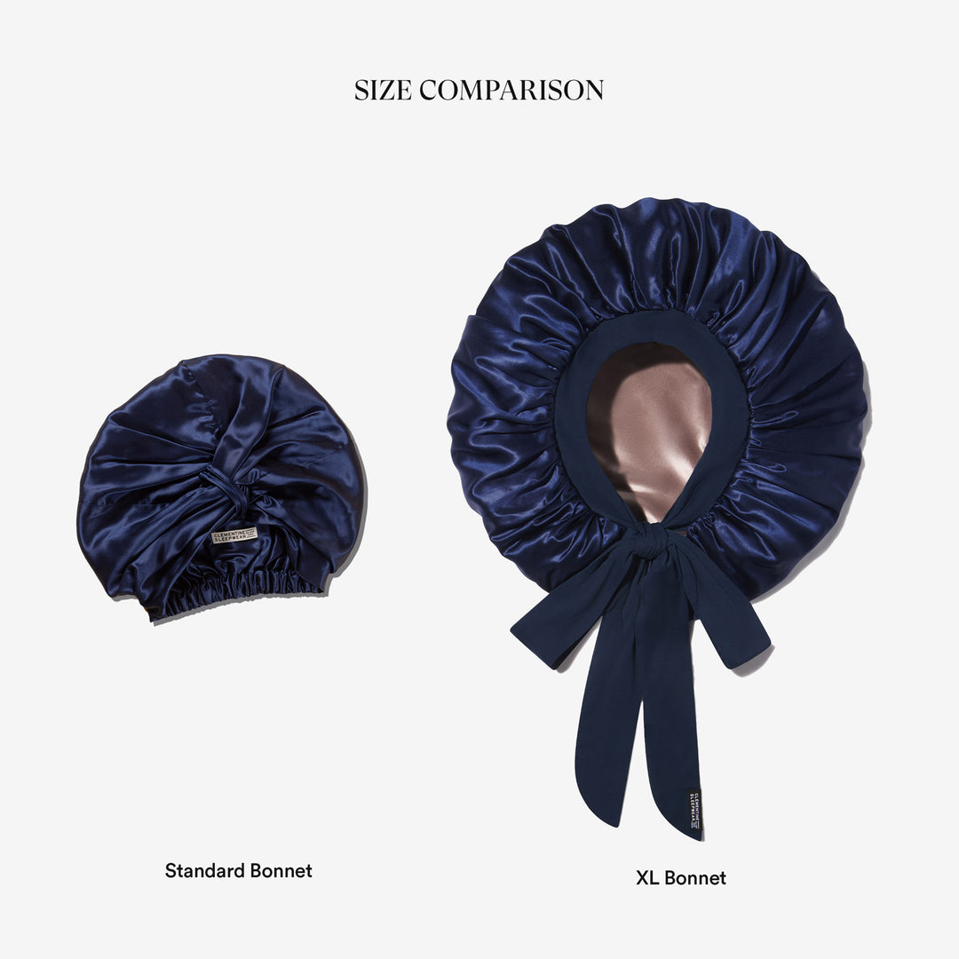 XL Hair Bonnet Organic Silver Ion Silk