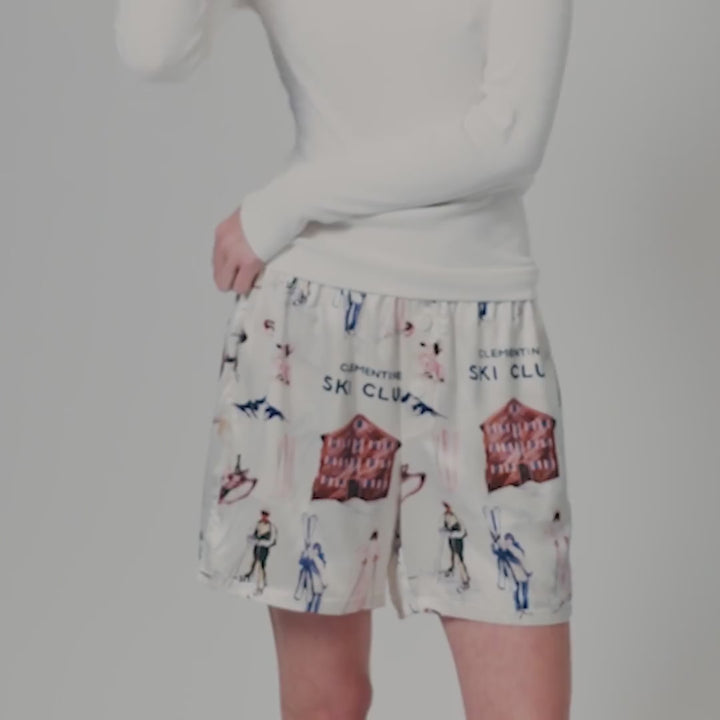 Ski Club Silk Boxer Shorts