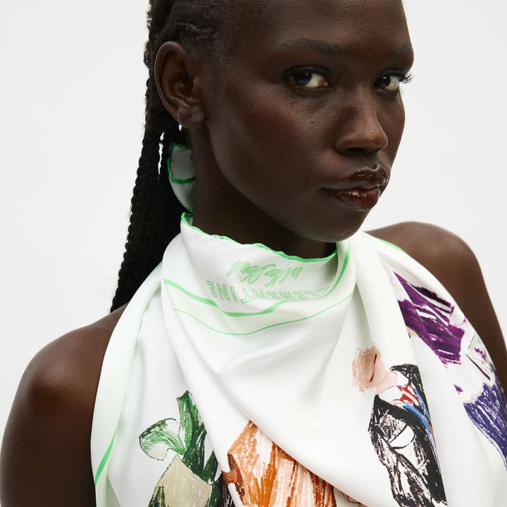 Clementine in NY Silk Twill Scarf 90
