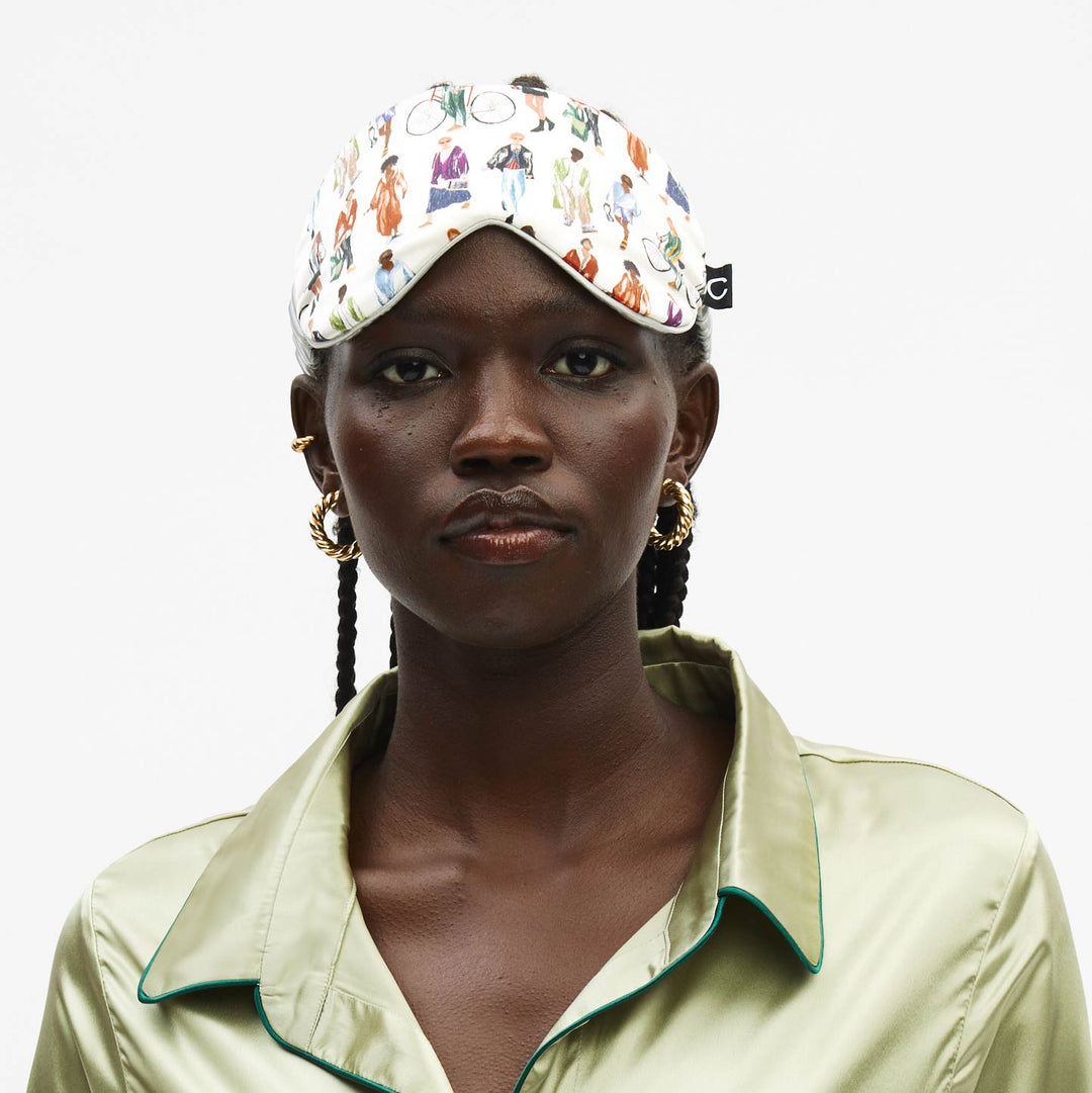 Clementine in NY Silk Sleep Mask