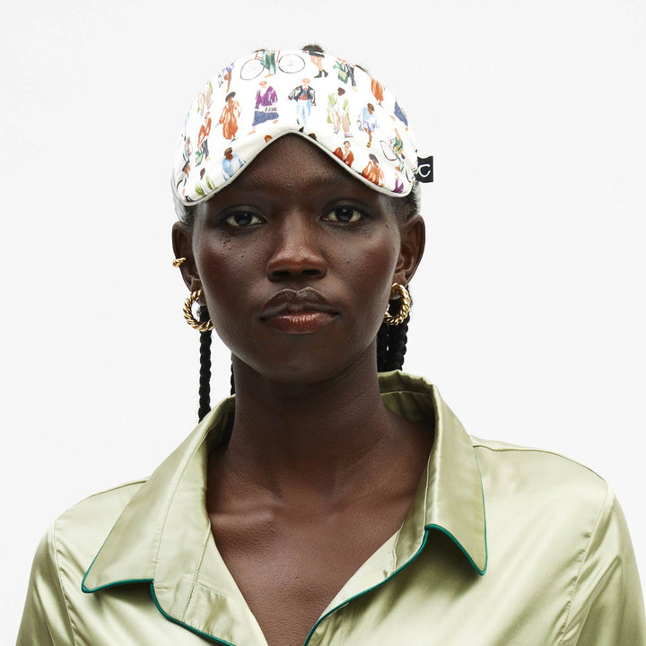 Clementine in NY Silk Sleep Mask