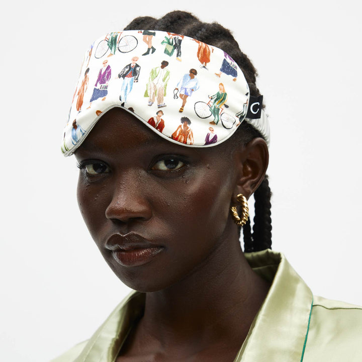 Clementine in NY Silk Sleep Mask