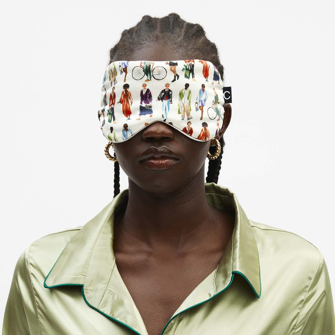 Clementine in NY Silk Sleep Mask