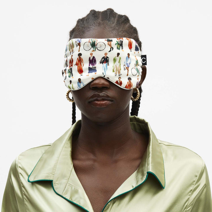 Clementine in NY Silk Sleep Mask