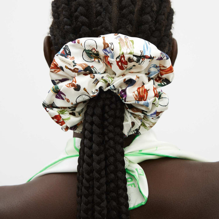 Clementine in NY Silk Scrunchie XL