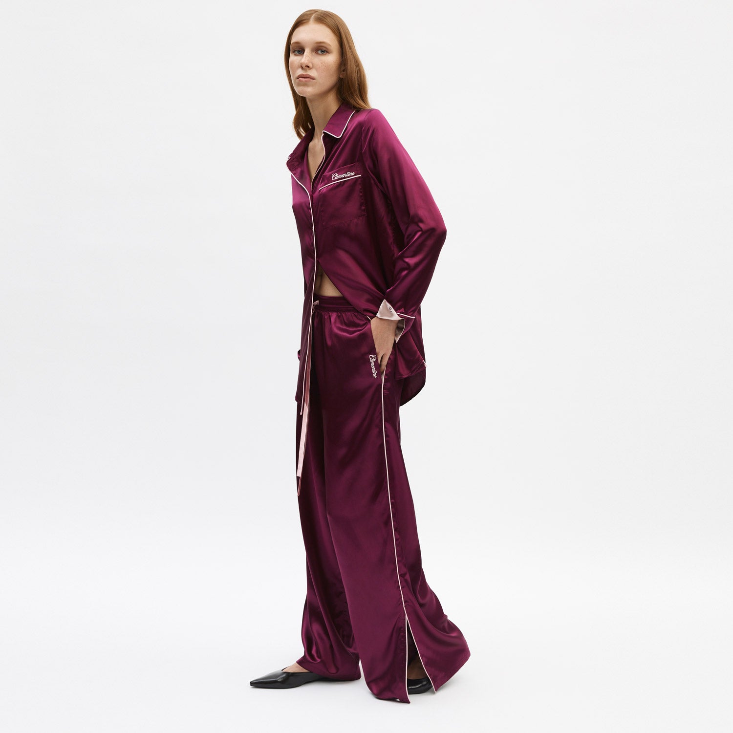 Organic Silk Long Pajama Set – Clementine Sleepwear
