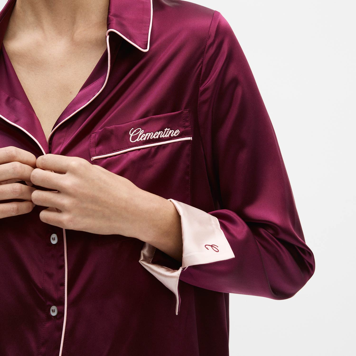 Organic Silk Long Pajama Shirt – Clementine Sleepwear