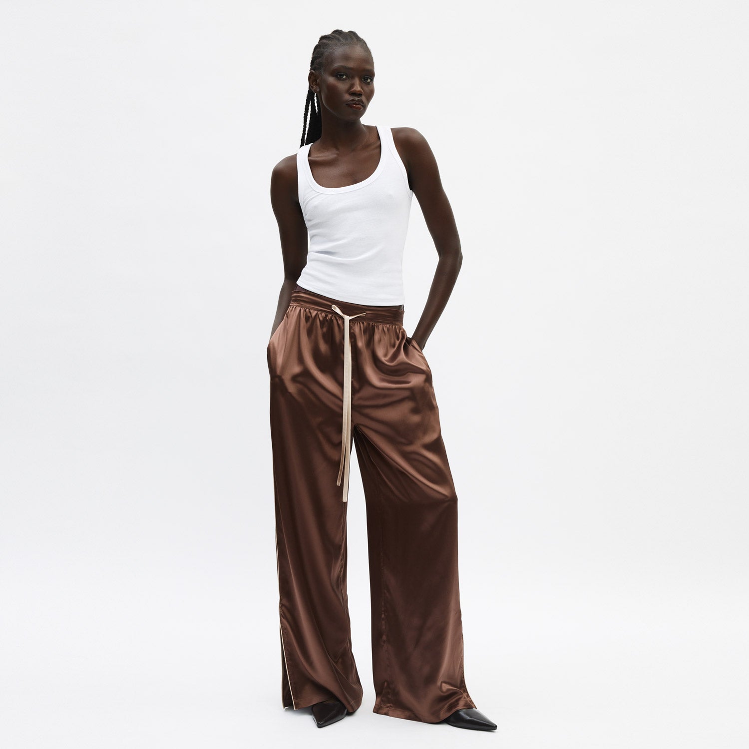 Organic Silk Long Pajama Pants