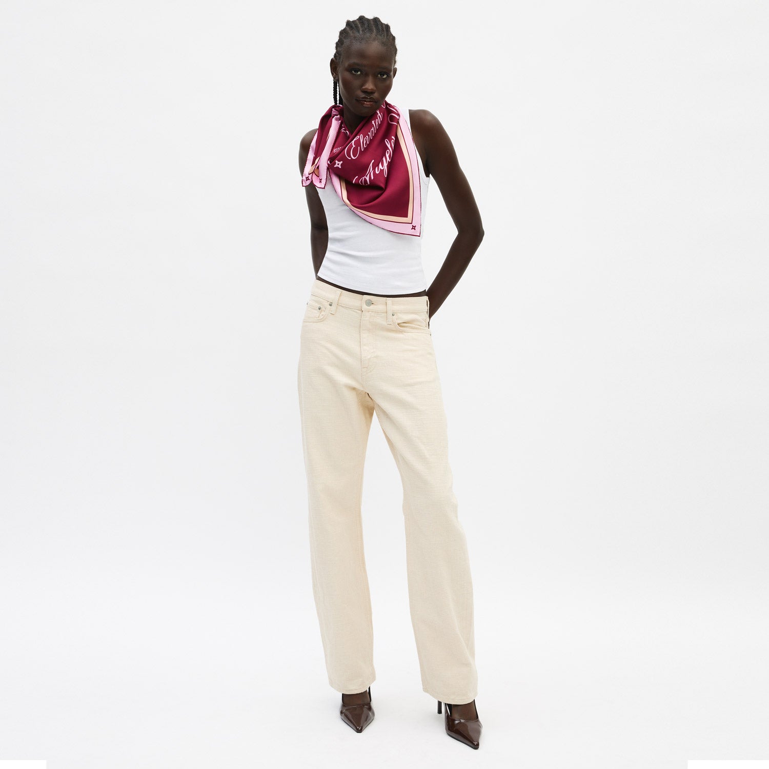 Clouds Speak Scarf 90 – Clementine Sleepwear