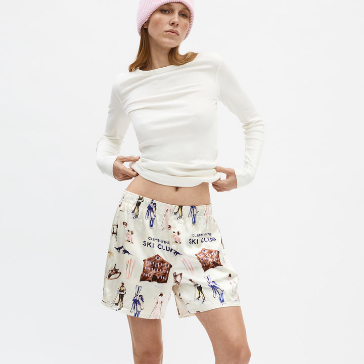 Ski Club Silk Boxer Shorts