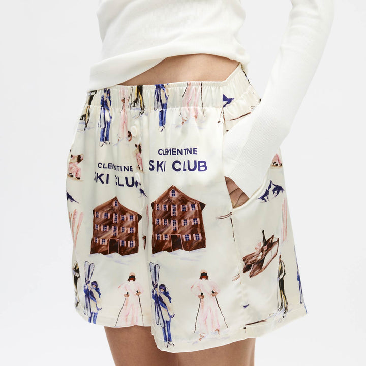 Ski Club Silk Boxer Shorts