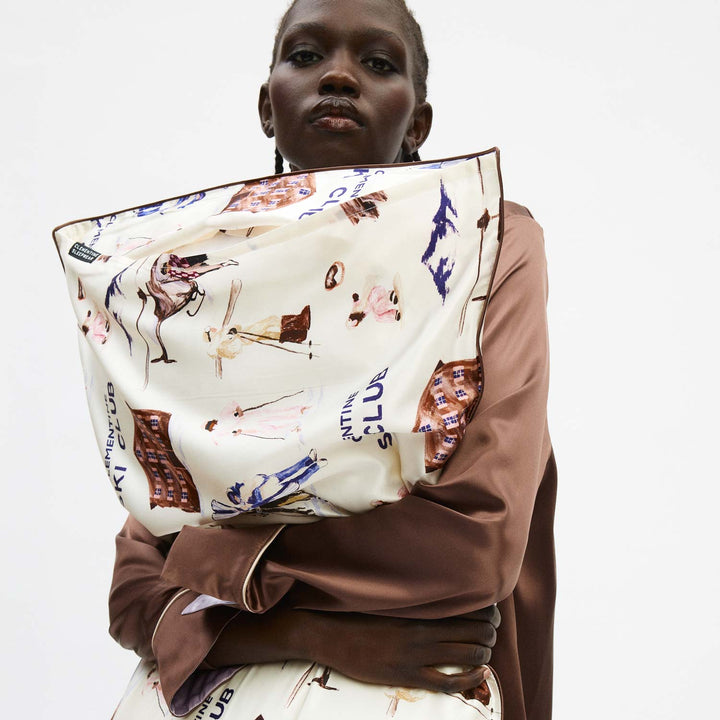 Ski Club Silk Pillowcase