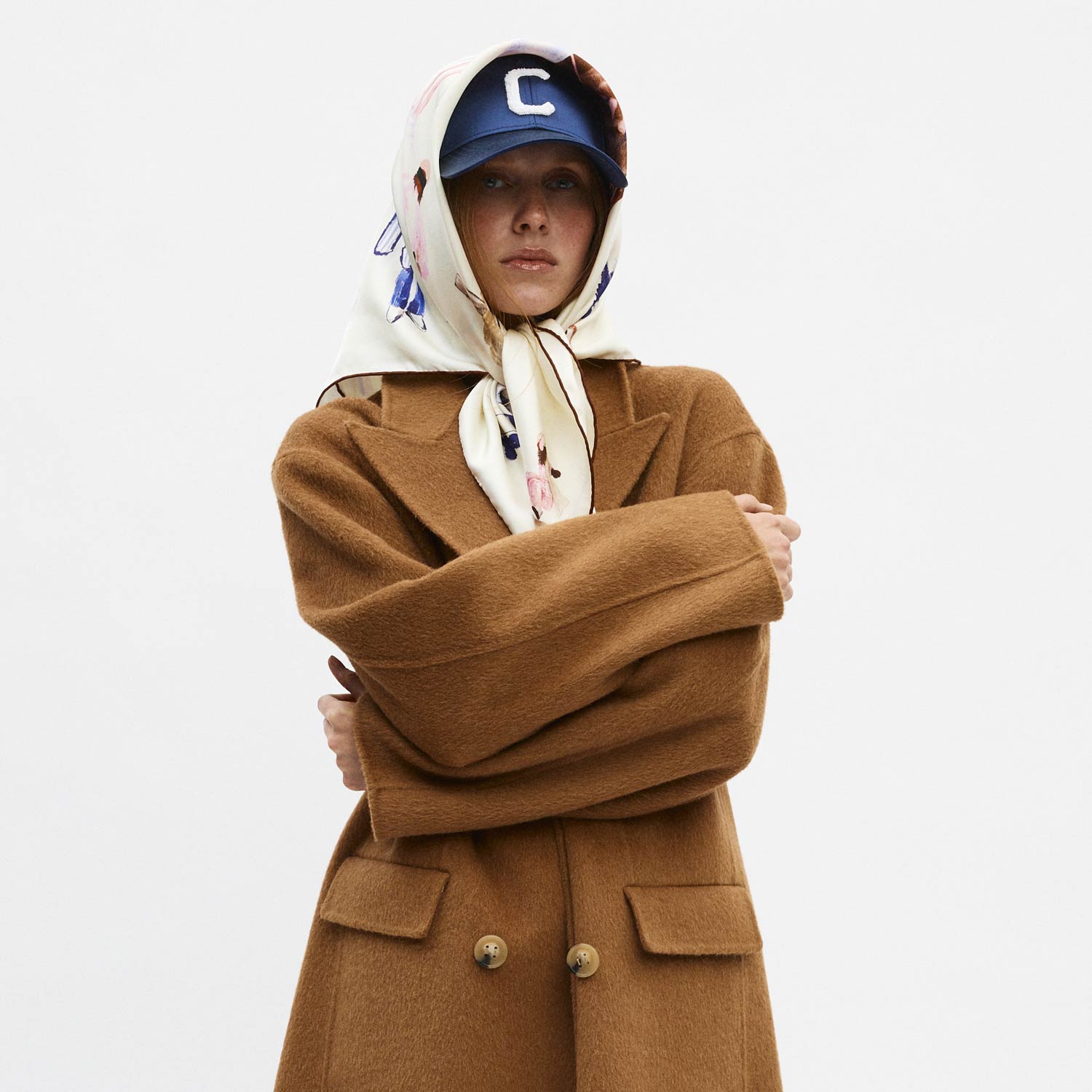 VETEMENTS デムナ期 MONOGRAM SILK SCARF Ski Club Silk Scarf 90 – Clementine Sleepwear
