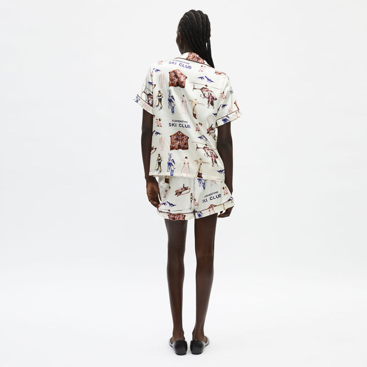 Ski Club Silk Short Pajama Set