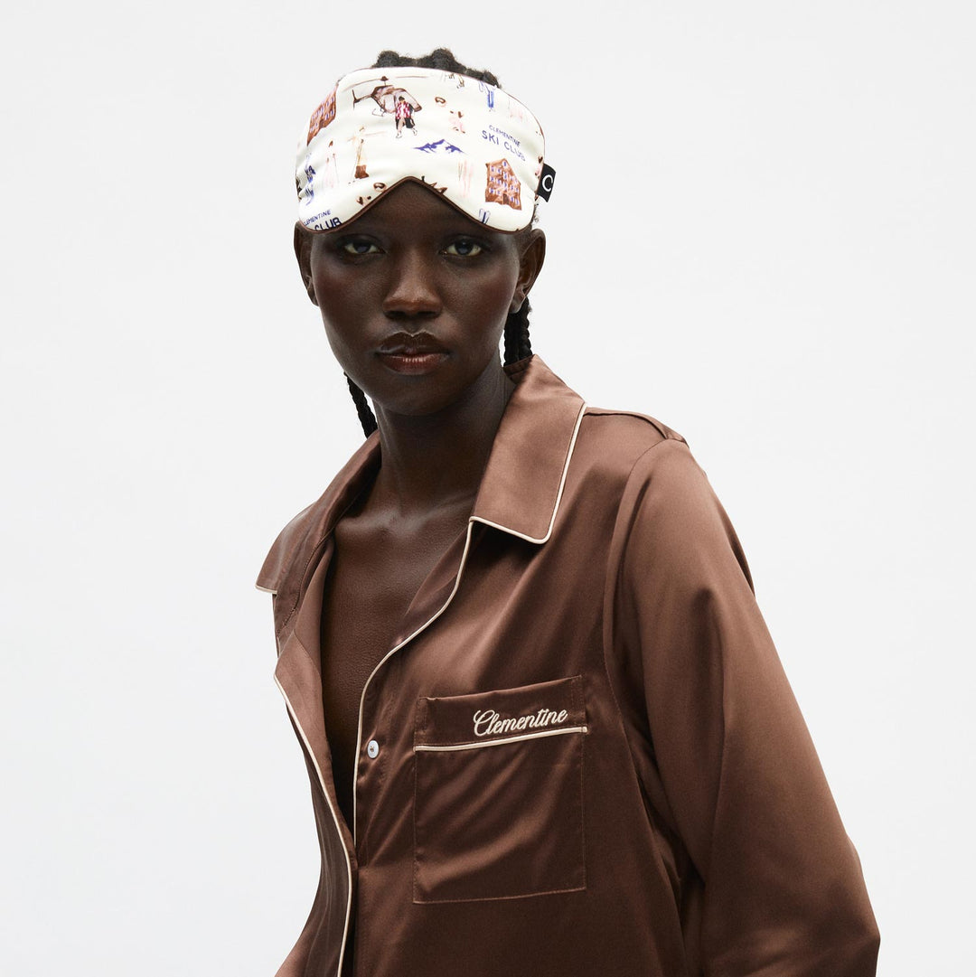 Ski Club Silk Sleep Mask