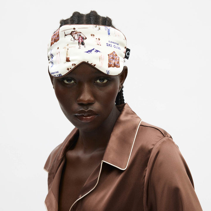 Ski Club Silk Sleep Mask