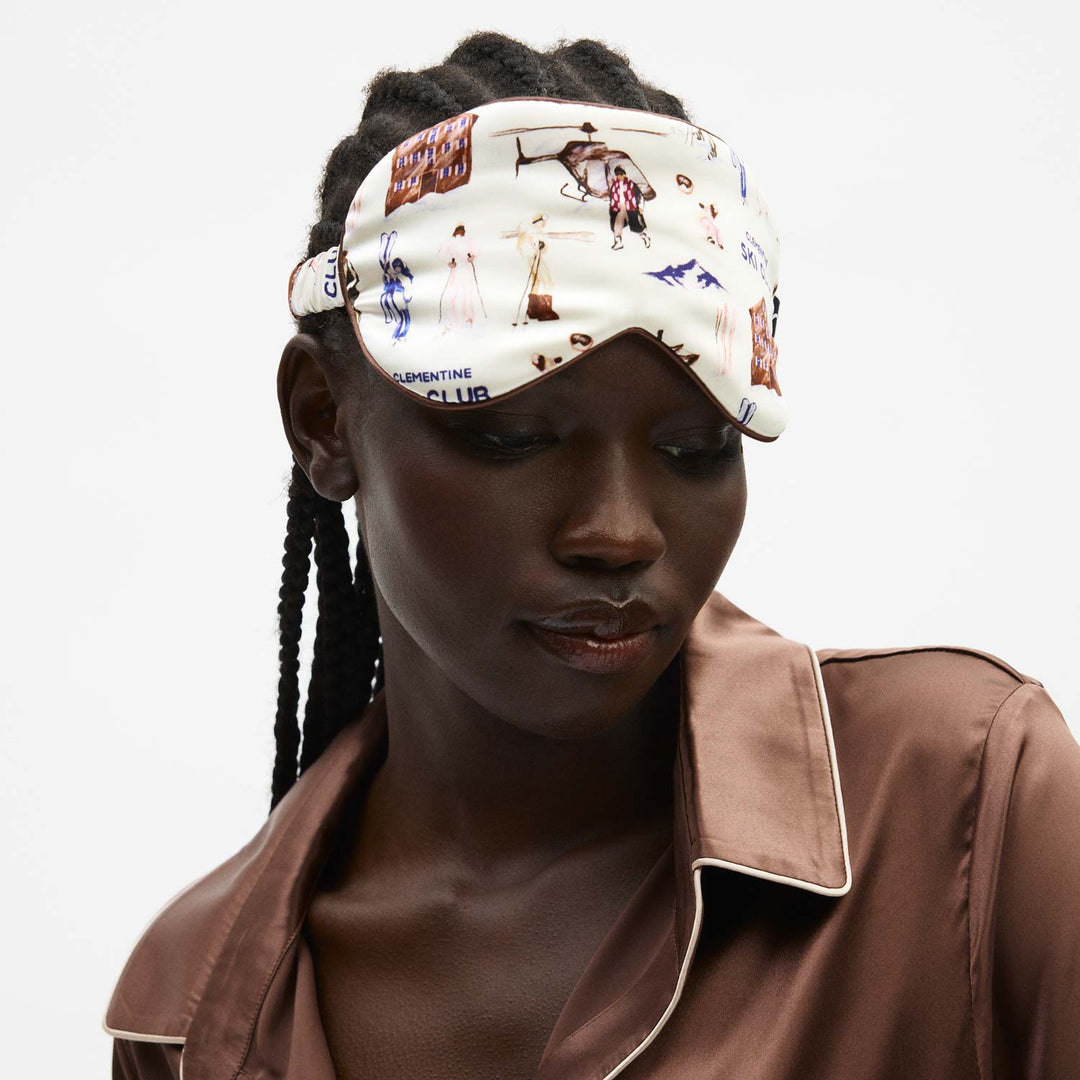 Ski Club Silk Sleep Mask