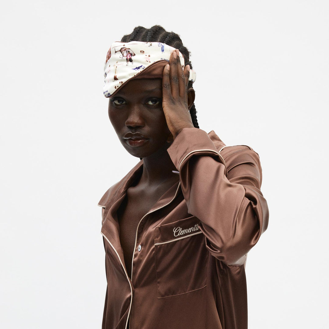 Ski Club Silk Sleep Mask